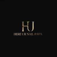 Here UR Nail & spa Logo