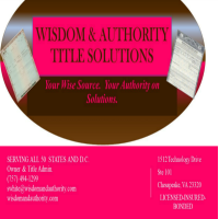 Wisdom   Authority Title Solutions LLC Logo