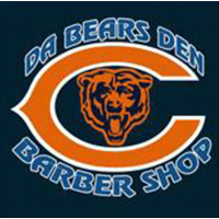 Da Bears Den Barber Shop Logo